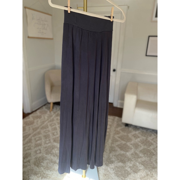 Matilda Jane x Joanna Gaines Wrap Maxi Skirt Navy Cottagecore Spring Summer Sz S - Picture 2 of 8